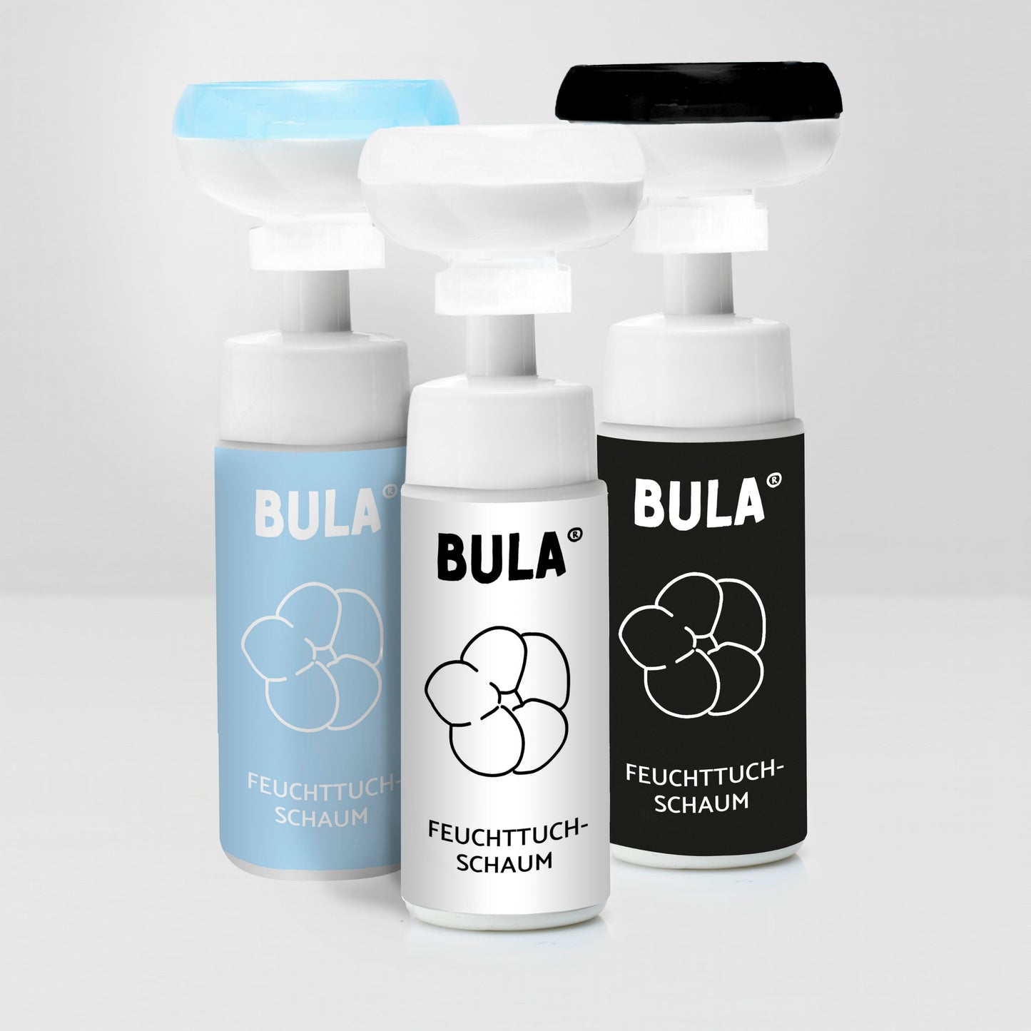 BULA Popo Style-Etikett hellblau für 150ml BULA Popo Flasche aus Kunststoff oder Glas (nur Etikett ohne Flasche!)