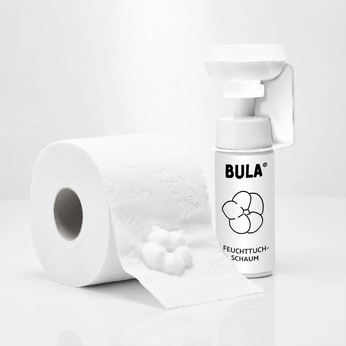 BULA Popo Style-Etikett weiß für 150ml BULA Popo Flasche aus Kunststoff oder Glas (nur Etikett ohne Flasche!)