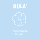 BULA Popo Style-Etikett hellblau für 150ml BULA Popo Flasche aus Kunststoff oder Glas (nur Etikett ohne Flasche!)