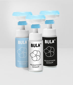 BULA Popo Style-Etikett hellblau für 150ml BULA Popo Flasche aus Kunststoff oder Glas (nur Etikett ohne Flasche!)