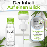 BULA Popo Blumen-Schaumpumpe mit Design-Glasflasche (ohne Füllung)