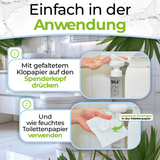 BULA Popo Blumen-Schaumpumpe mit Design-Glasflasche (ohne Füllung)