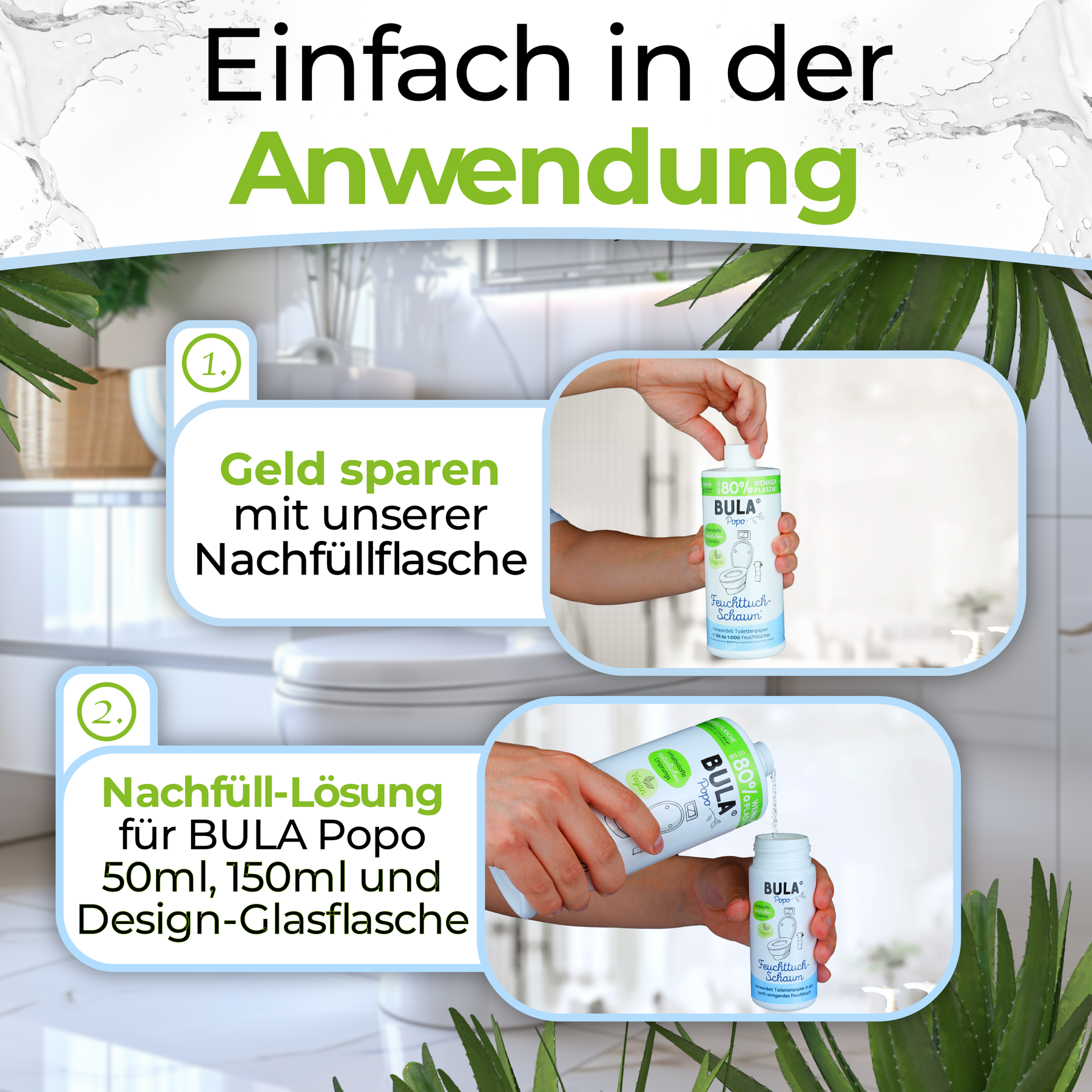 BULA Popo Nachfüll-Flasche 750 ml