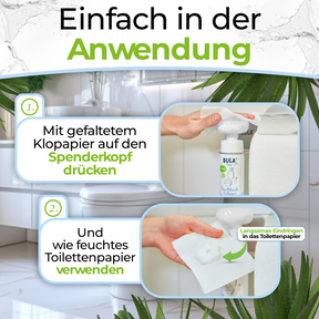 BULA Popo Blumen-Schaumpumpe inkl. selbstklebende Halterung (OHNE NOTWENDIGE BULA POPO SCHAUM 150 ml FLASCHE)