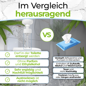 BULA Popo Blumen-Schaumpumpe inkl. selbstklebende Halterung (OHNE NOTWENDIGE BULA POPO SCHAUM 150 ml FLASCHE)