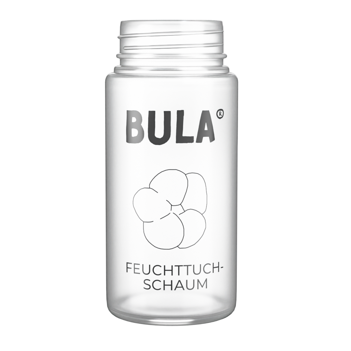 BULA Popo 150 ml Design-Glasflasche (ohne Füllung)