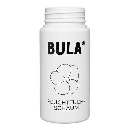 BULA Popo 150 ml Design-Glasflasche (ohne Füllung) - weiß
