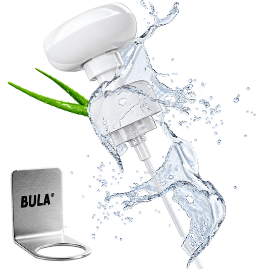 BULA Popo Blumen-Schaumpumpe inkl. selbstklebende Halterung (OHNE NOTWENDIGE BULA POPO SCHAUM 150 ml FLASCHE)