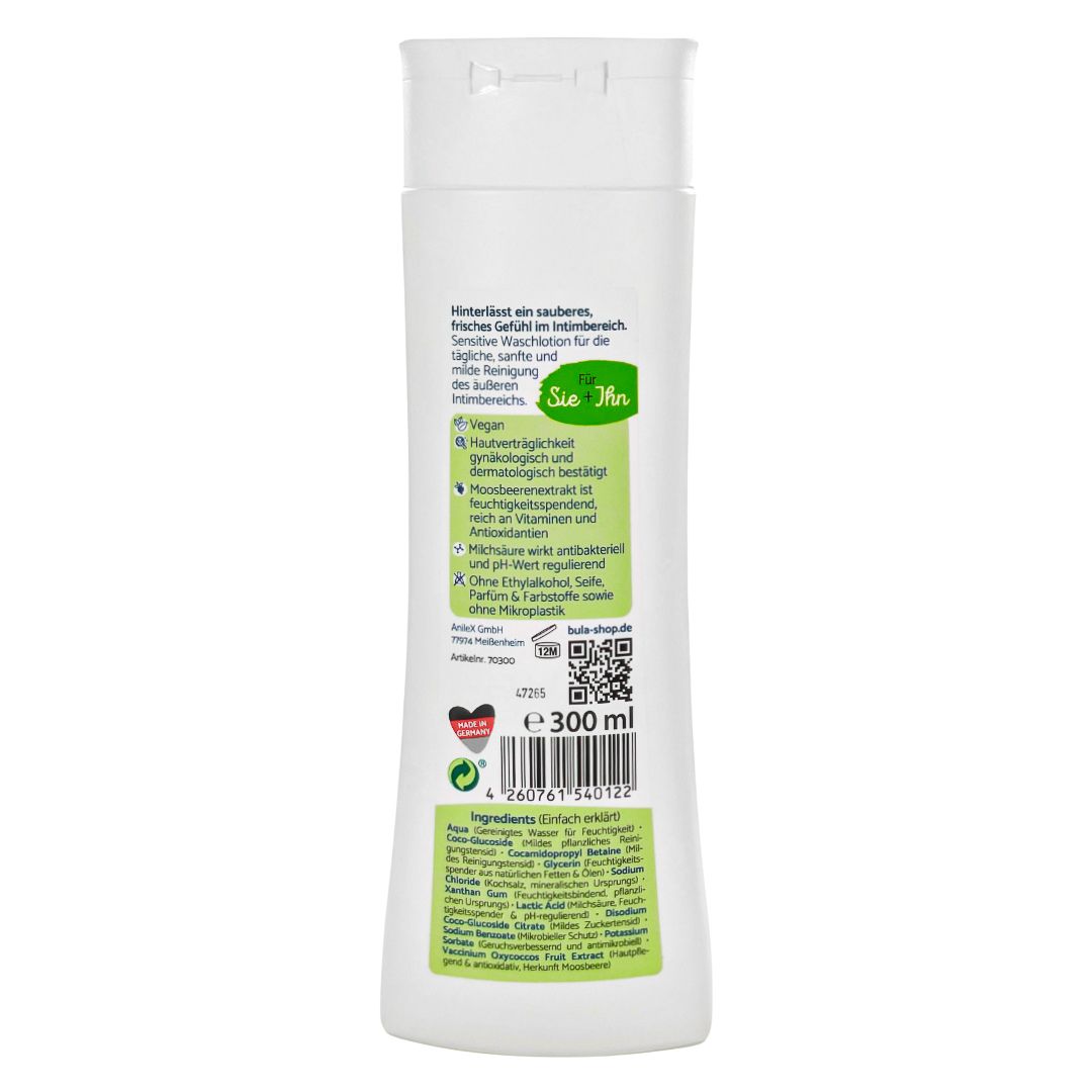 BULA Intim Waschlotion sensitiv 300ml für Sie + Ihn