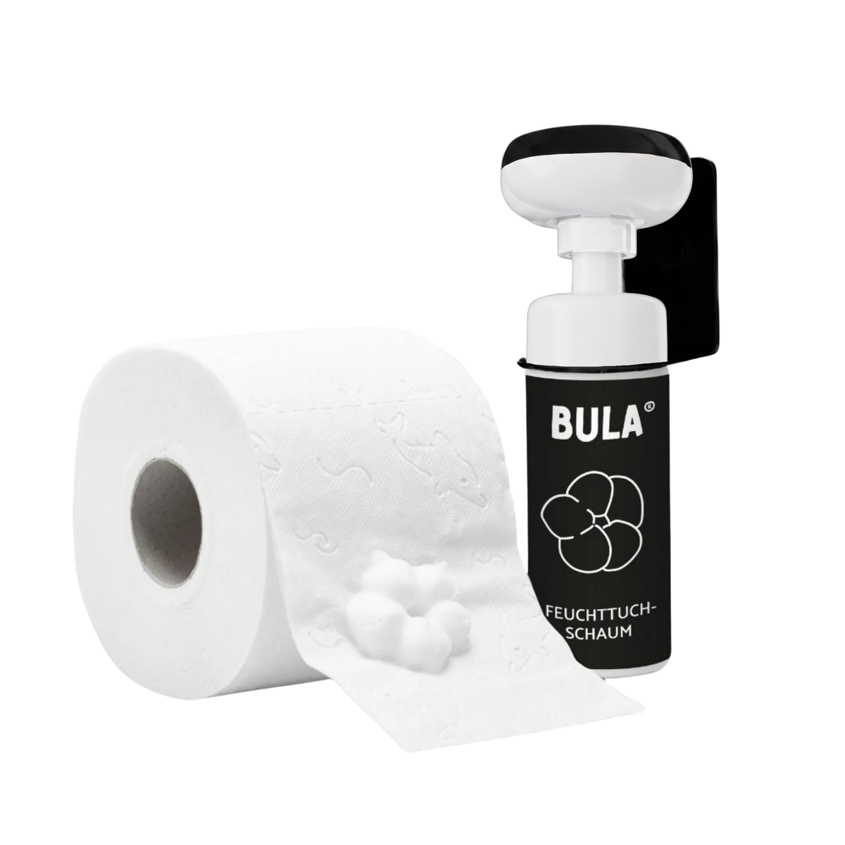 BULA Popo Style-Etikett schwarz für 150ml BULA Popo Flasche aus Kunststoff oder Glas (nur Etikett ohne Flasche!)