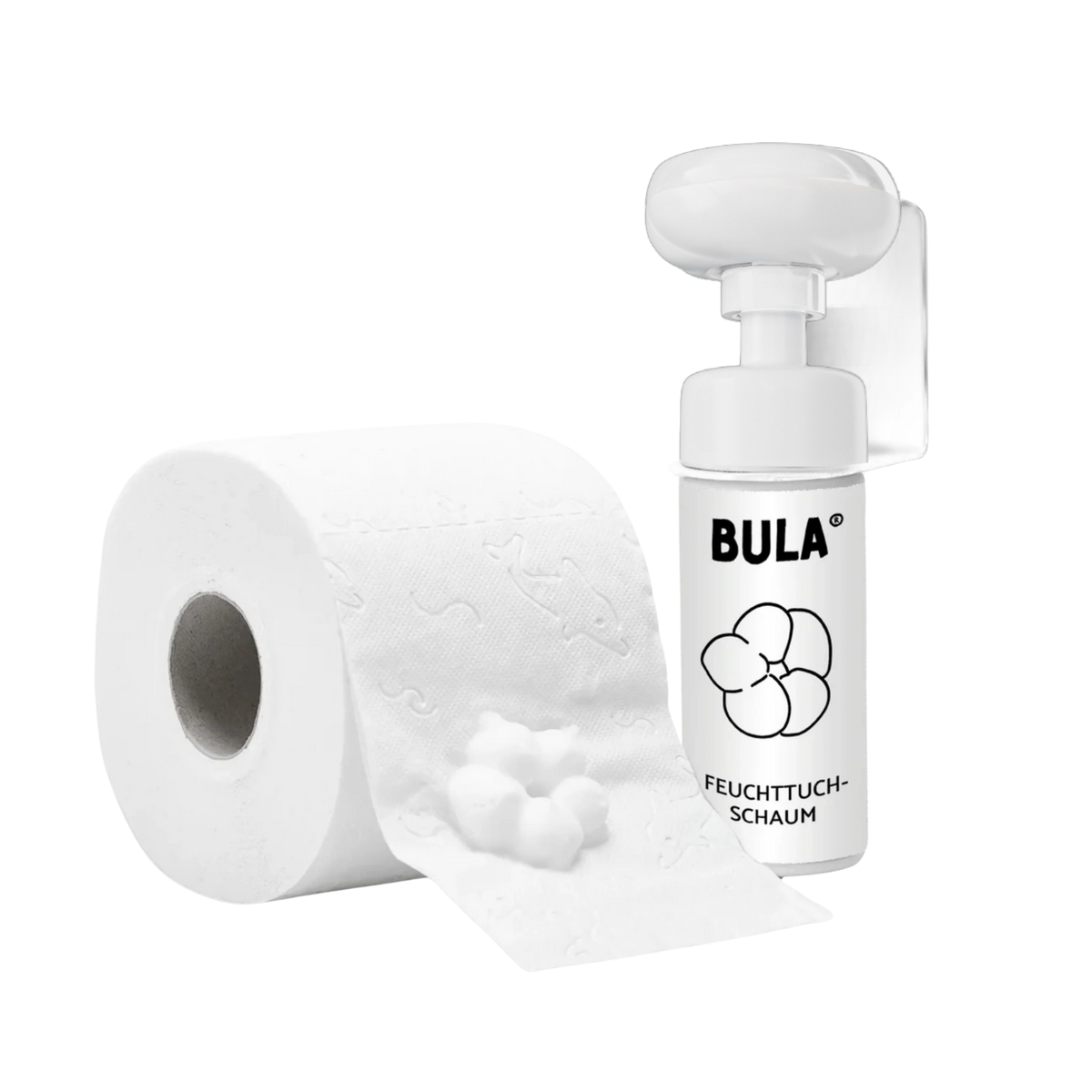 BULA Popo Style-Etikett weiß für 150ml BULA Popo Flasche aus Kunststoff oder Glas (nur Etikett ohne Flasche!)