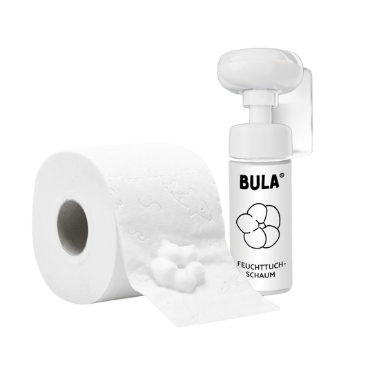 BULA Popo Style-Etikett weiß für 150ml BULA Popo Flasche aus Kunststoff oder Glas (nur Etikett ohne Flasche!)